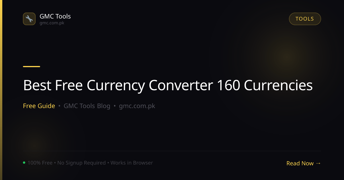Best Free Currency Converter for 160+ Currencies (No Sign-Up)