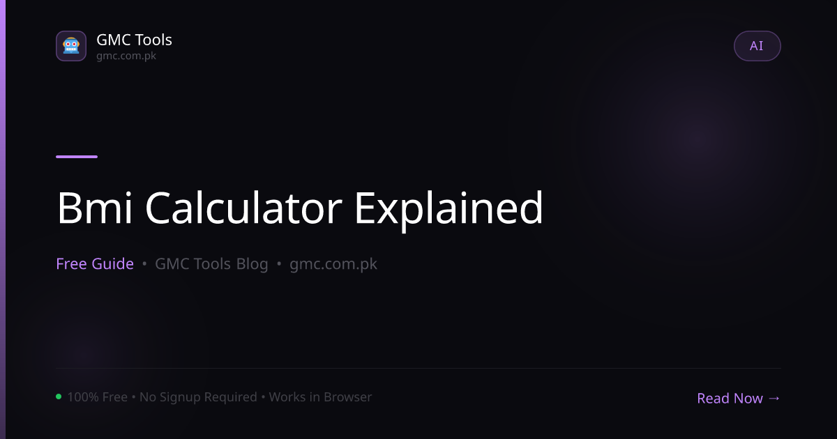 BMI Calculator: What Your BMI Number Actually Means