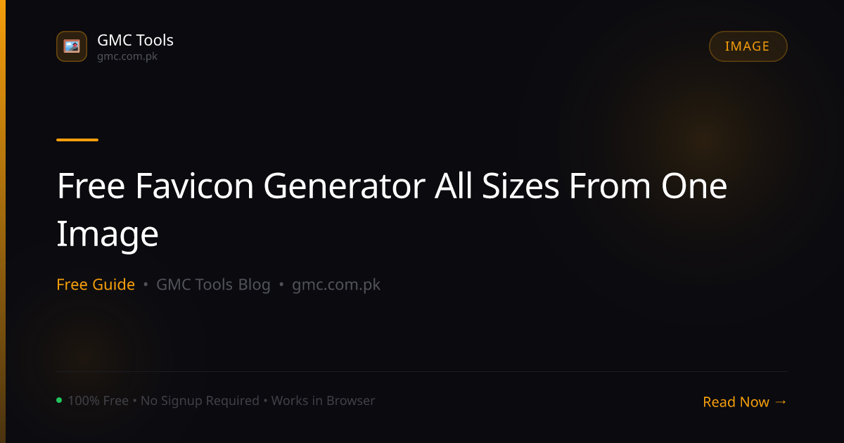 Free Favicon Generator: Create Every Favicon Size from One Image