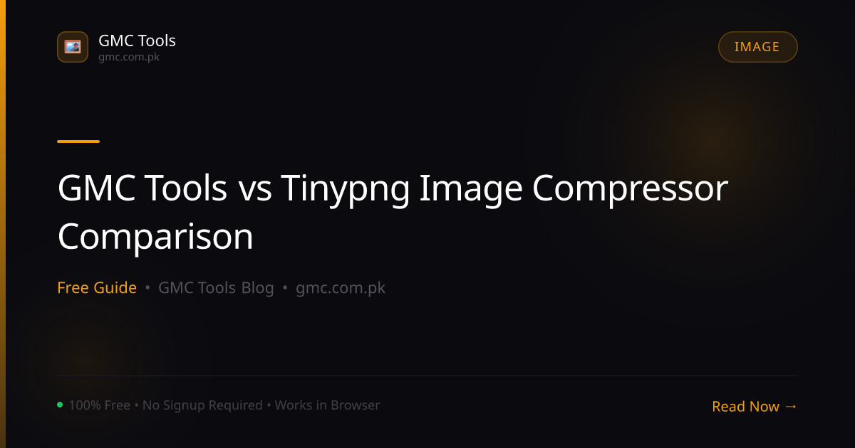 GMC Tools vs TinyPNG — Which Image Compressor is Actually Better?