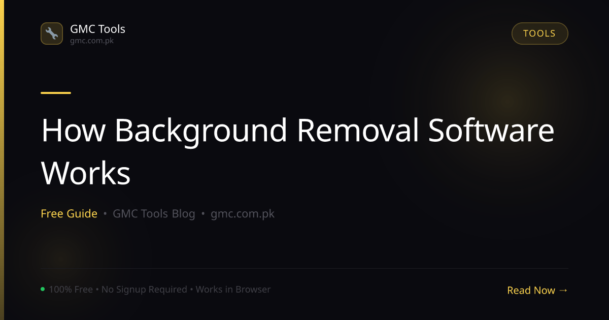 How Does Background Removal Software 'Know' What to Erase?