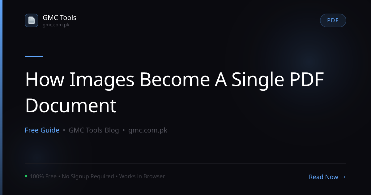 How Do a Bunch of Separate Photos Become One Tidy PDF Document?