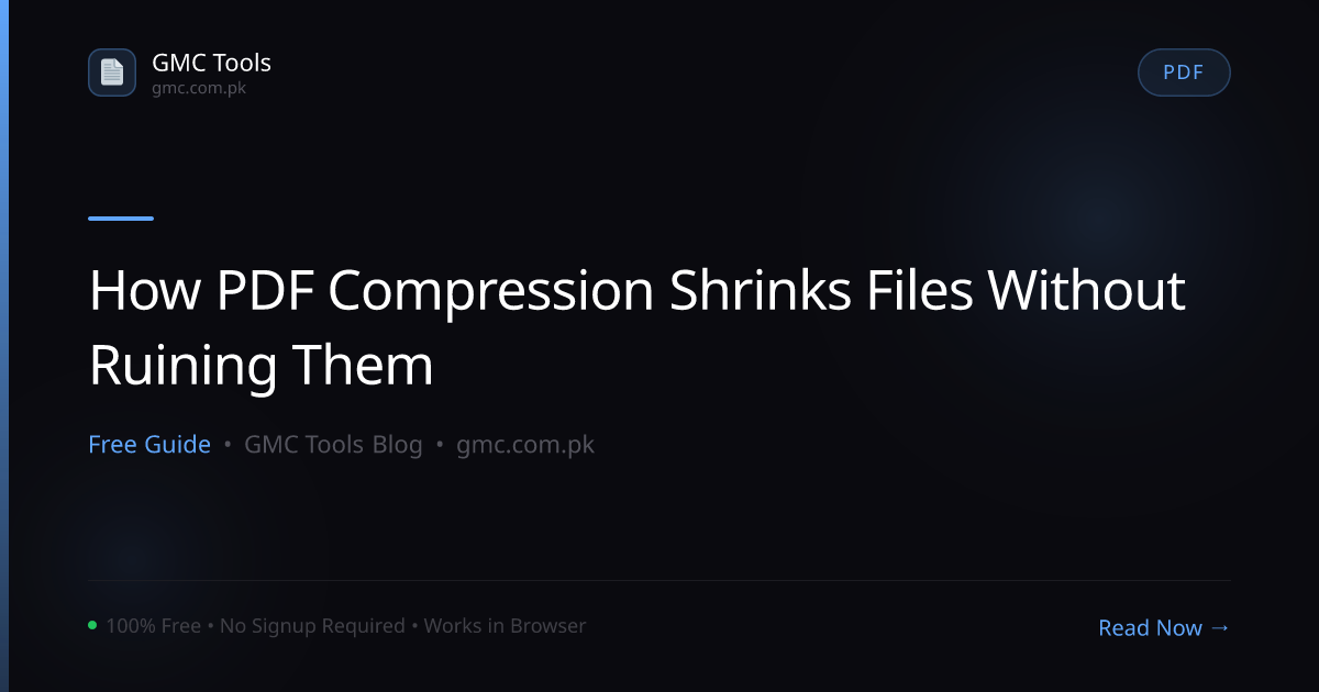 How Does PDF Compression Shrink a File Without Ruining It?