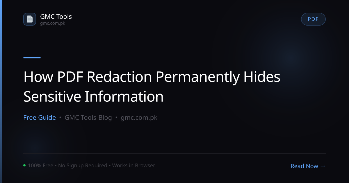 How Does PDF Redaction Permanently Hide Sensitive Information (Properly)?