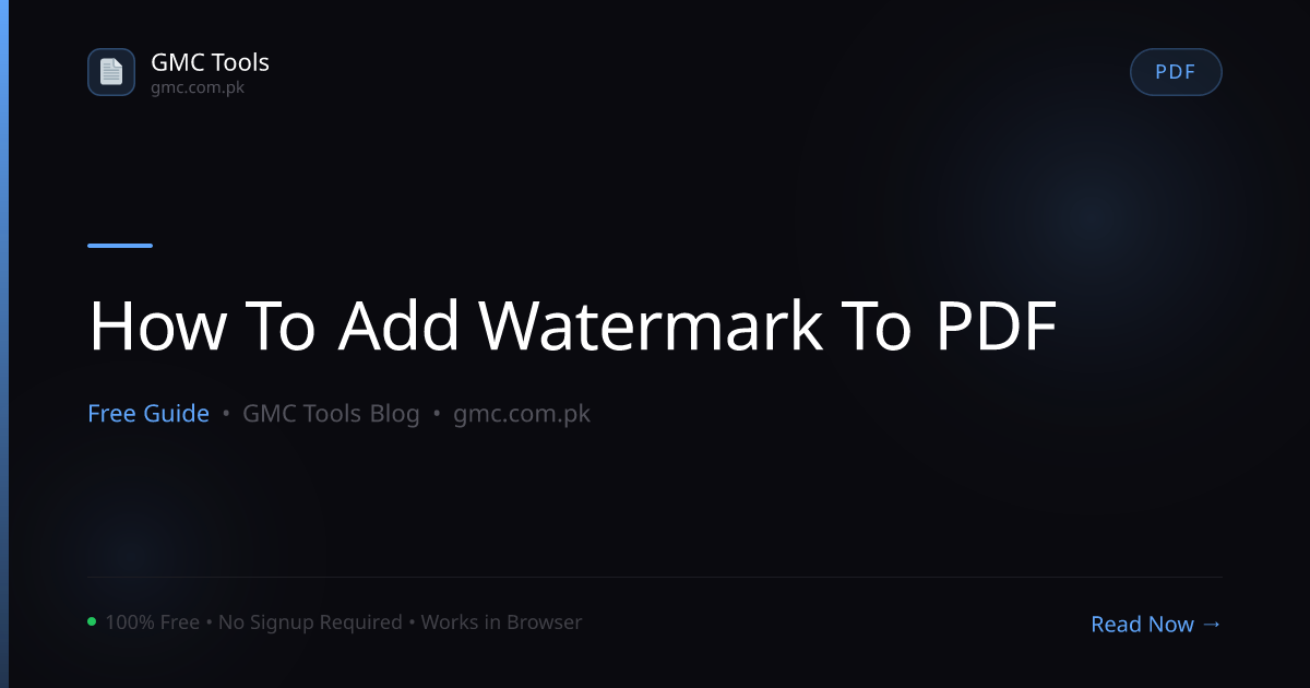 How to Add a Watermark to a PDF (Protect & Brand Your Documents)
