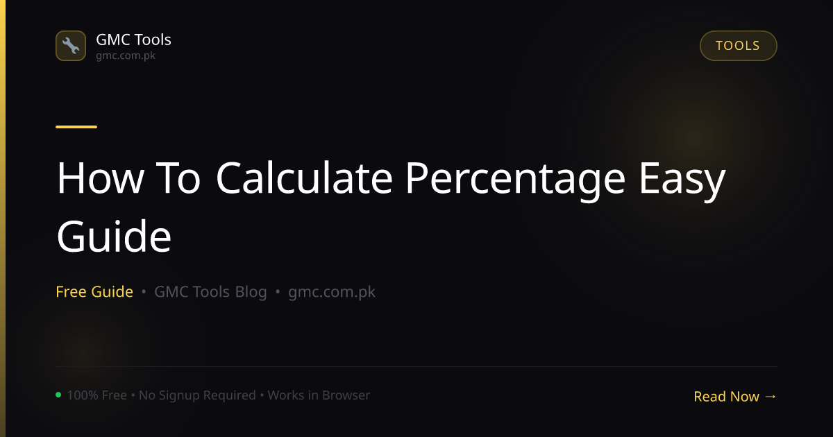 How to Calculate Percentages: The Easiest Guide (With Real Examples)