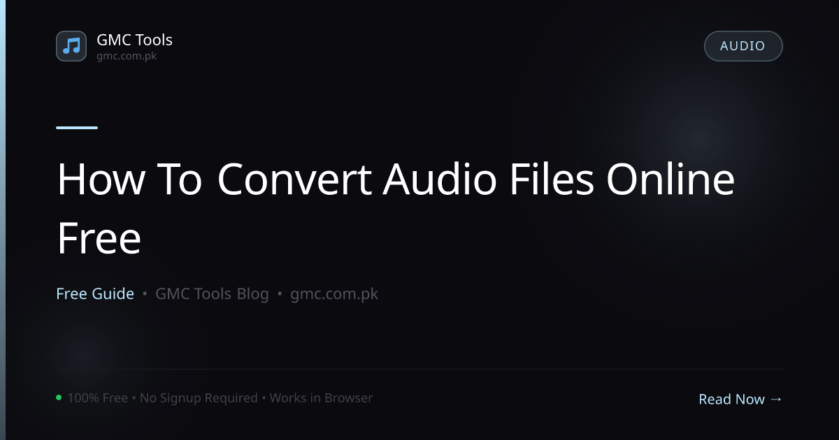 How to Convert Audio Files Between MP3, WAV, AAC & FLAC (Free Guide)
