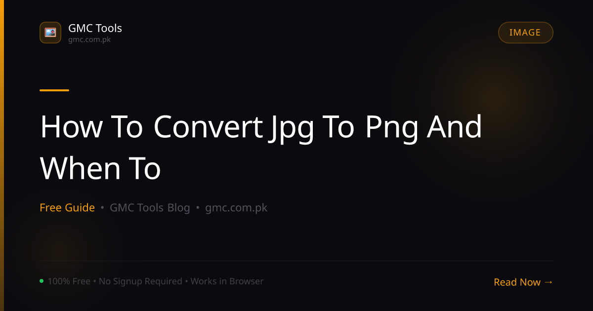 How to Convert JPG to PNG (And When You Actually Should)