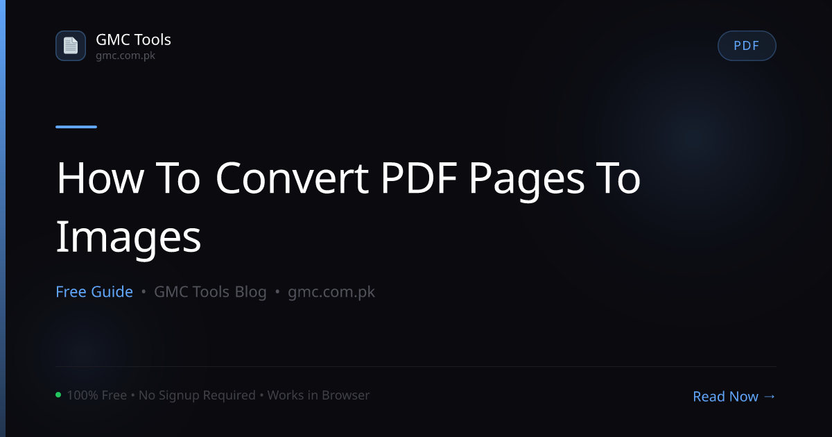 How to Convert PDF Pages to Images (JPG or PNG) — Free & Fast