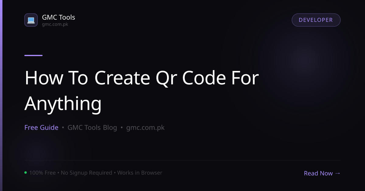 How to Create a QR Code for Anything — Free in 10 Seconds