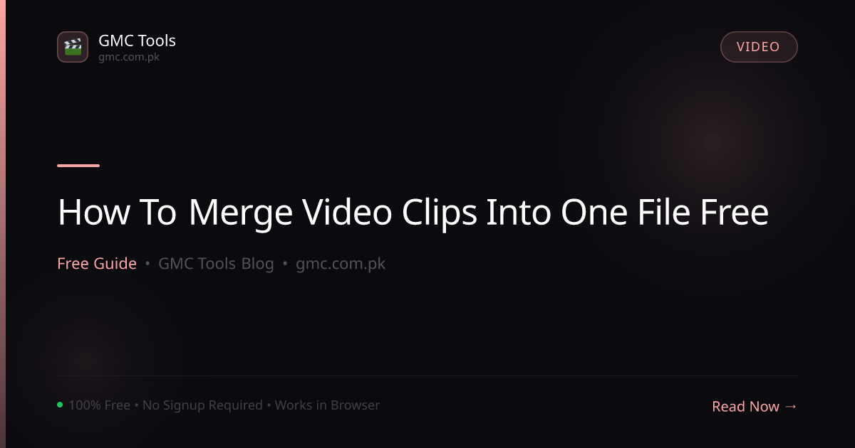 How to Merge Multiple Video Clips Into One File (Free & Online)