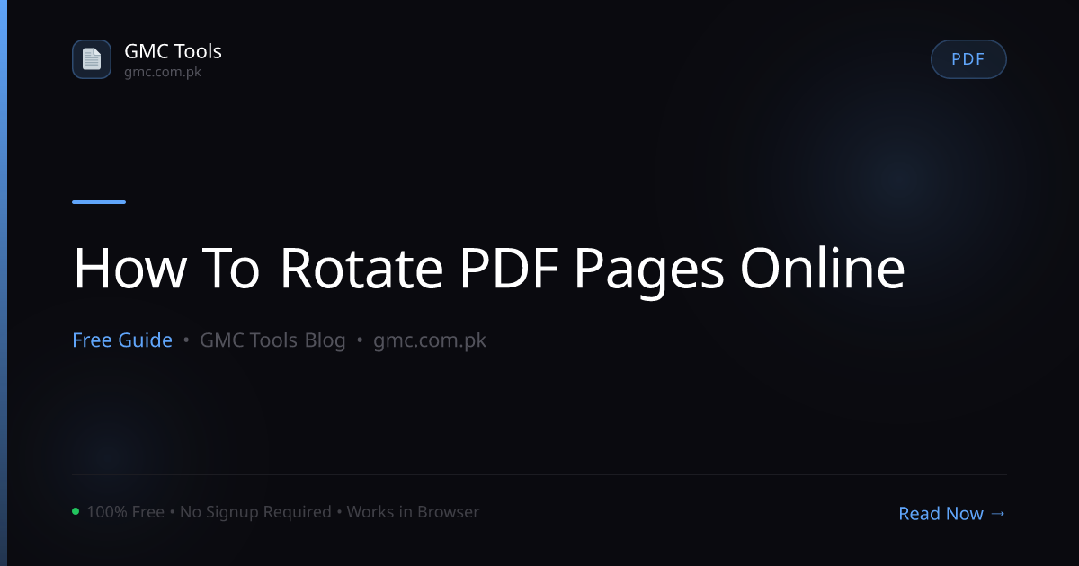 How to Rotate PDF Pages Online (Fix Sideways Scans in Seconds)