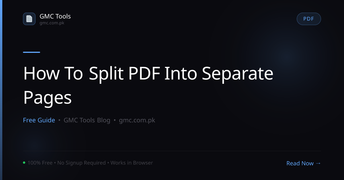 How to Split a PDF Into Separate Pages — Simple Step-by-Step Guide