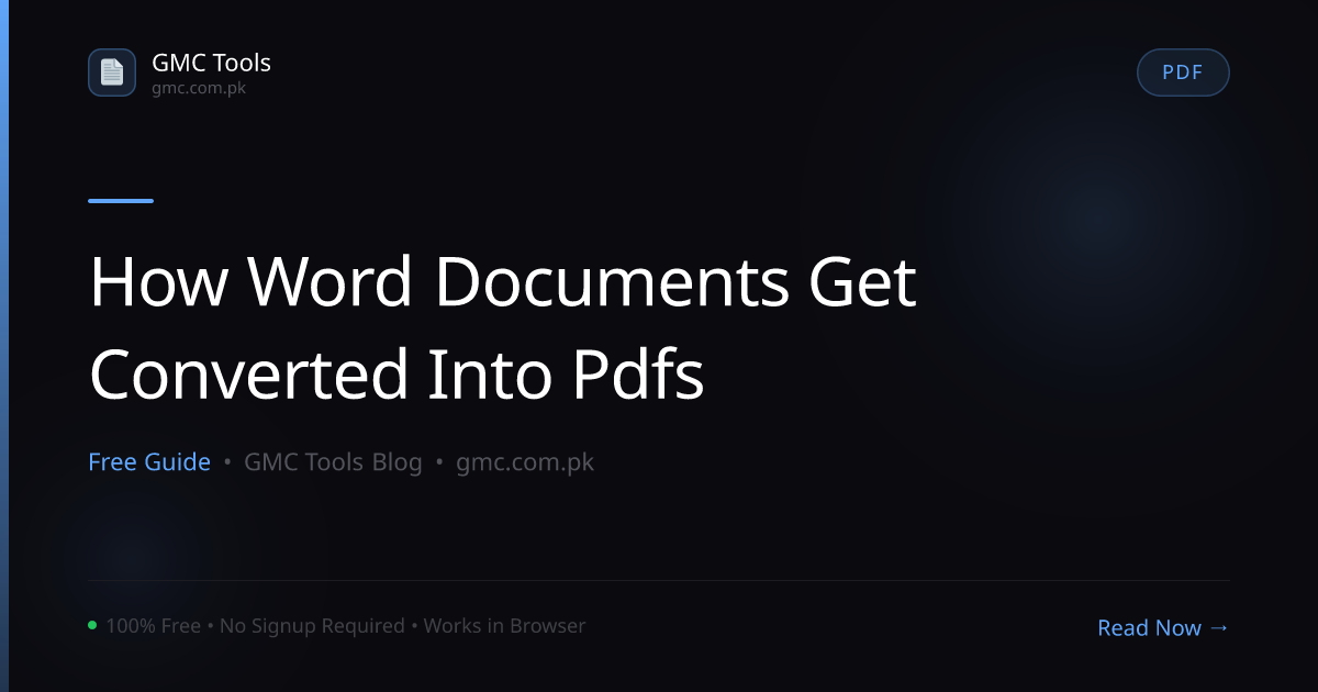 How Does a Word Document Get Perfectly Converted Into a PDF?