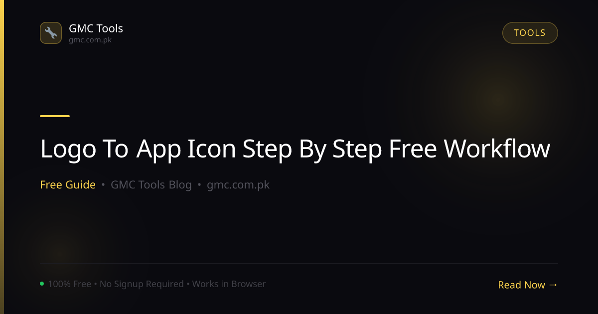 From Logo to App Icon: A Step-by-Step Free Workflow