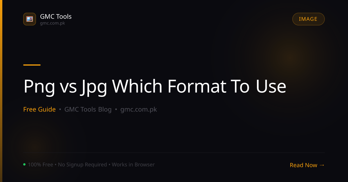 PNG vs JPG: Which Format Should You Actually Use?