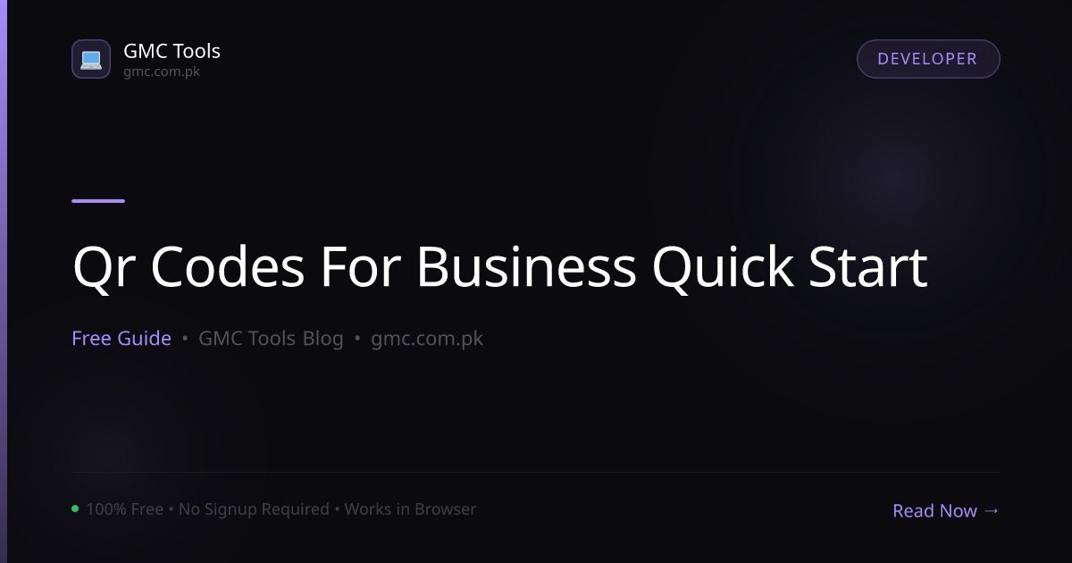 QR Codes for Business: A Quick-Start Guide