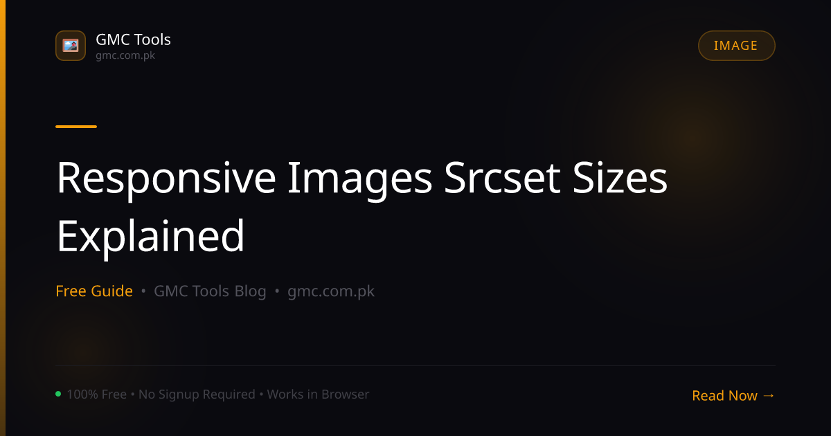 Responsive Images: srcset and sizes Explained (With Examples)