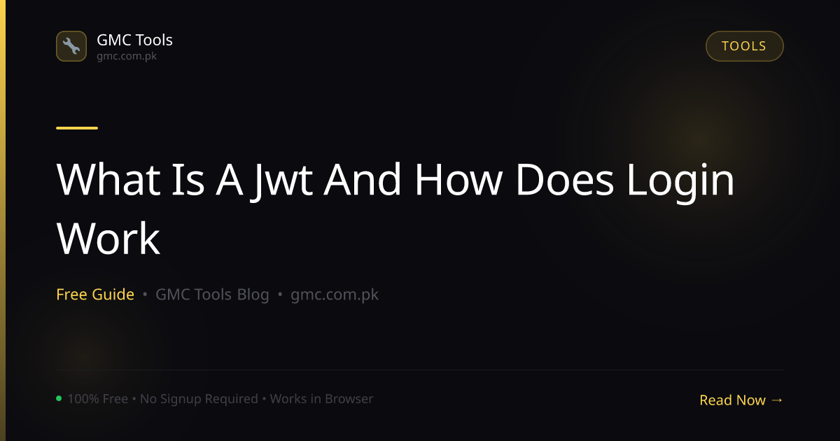 What Is a JWT and How Does It Let Websites Remember You're Logged In?
