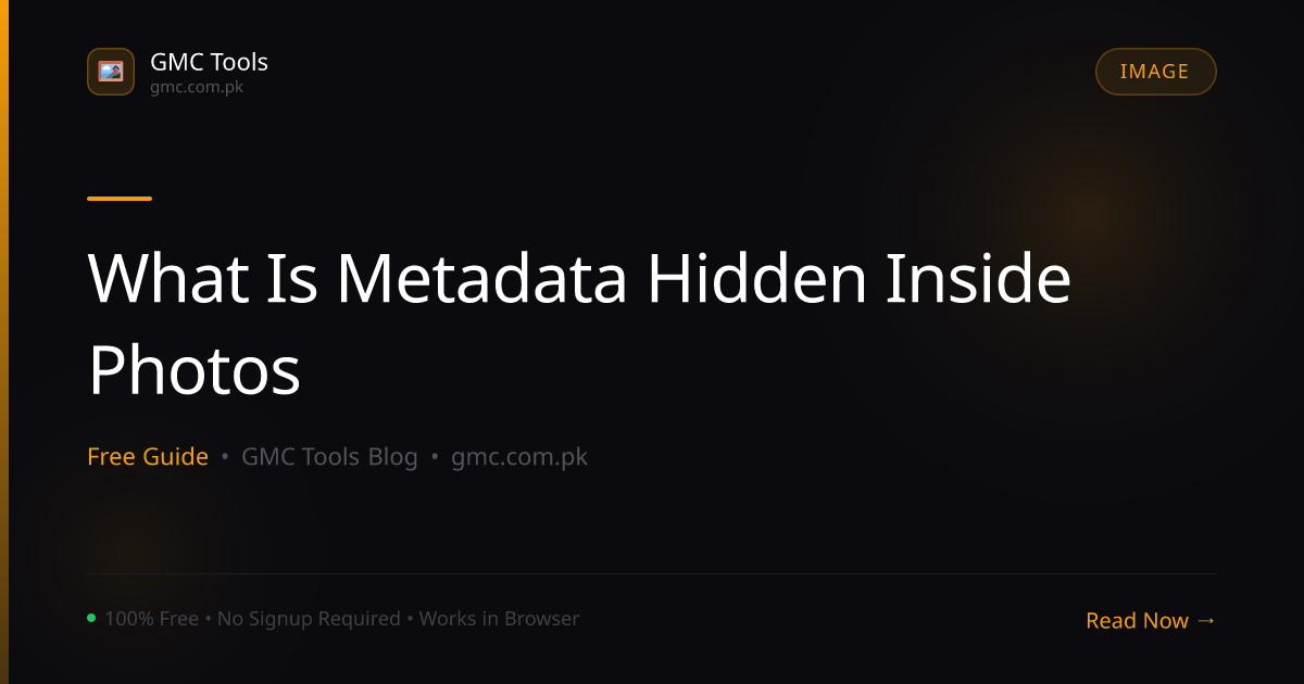 What Is Metadata Hidden Inside Your Photos?