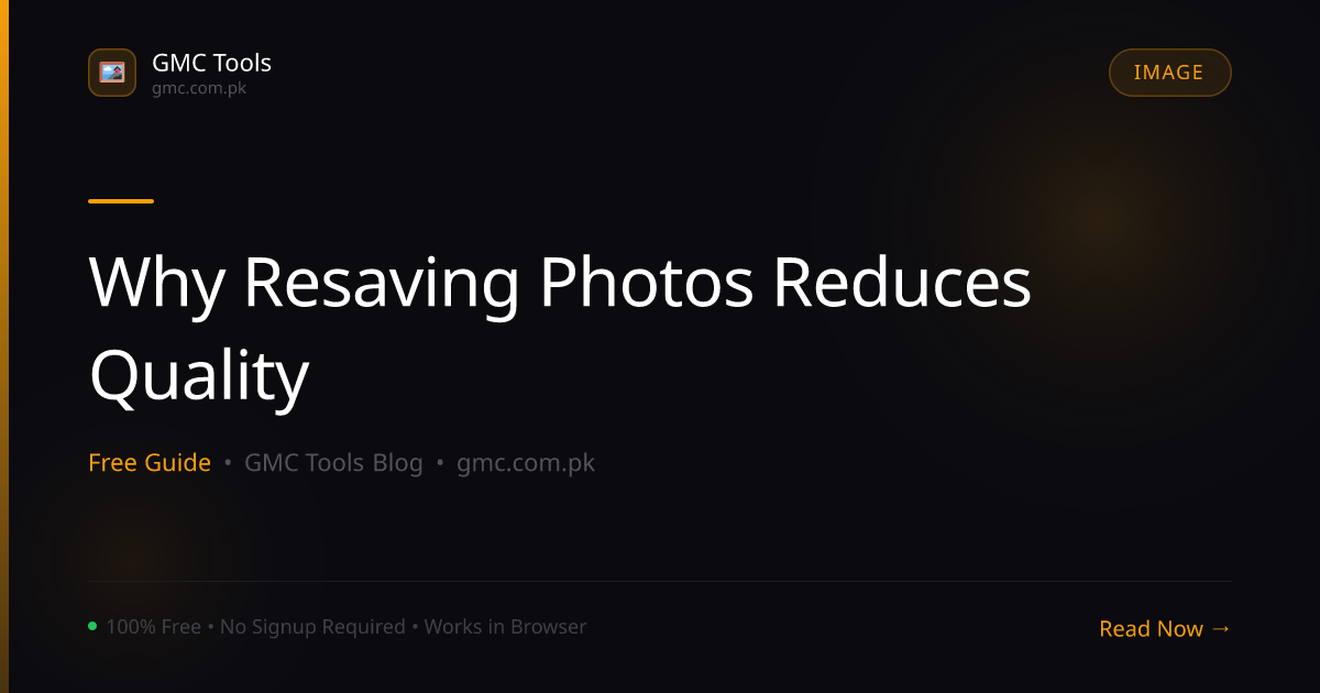 Why Does Saving the Same Photo Twice Reduce Its Quality?