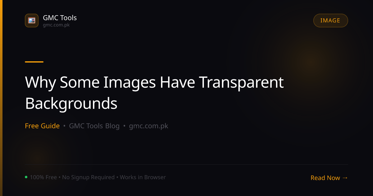 Why Do Some Images Have Transparent Backgrounds and Others Don't?