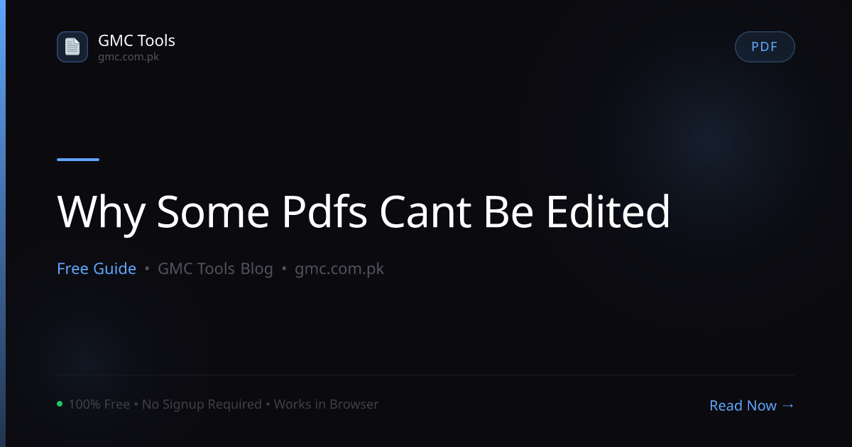 Why Can't You Just Edit Text Inside a PDF Like a Word Document?